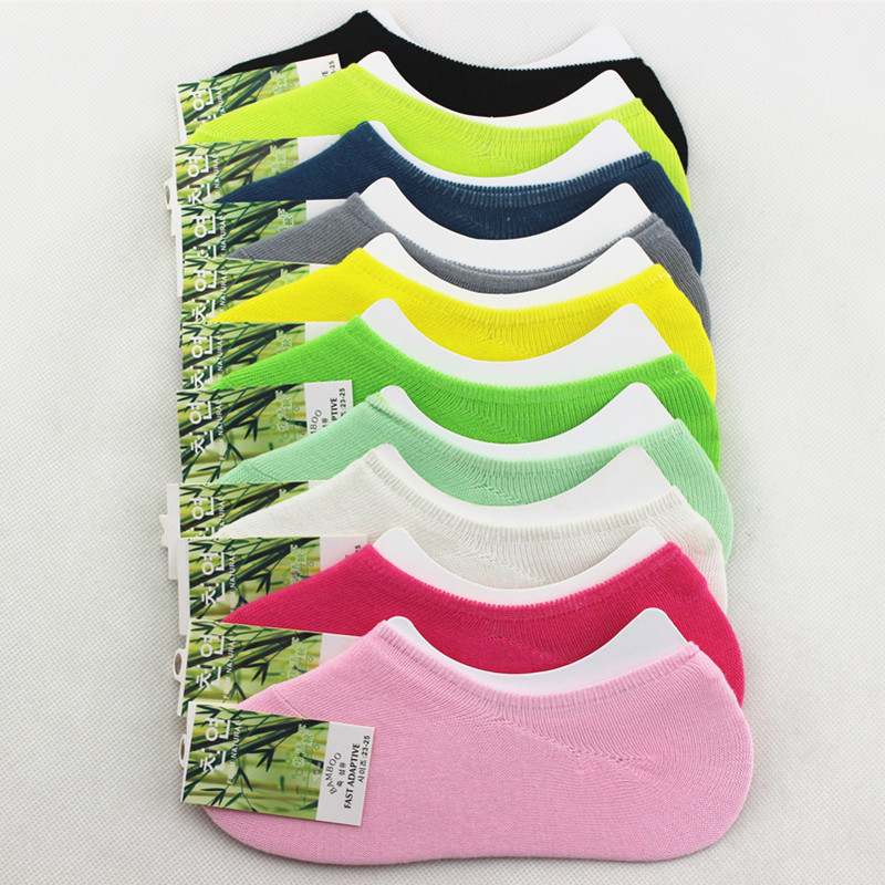 女士硅胶防滑超薄夏季黑色船袜