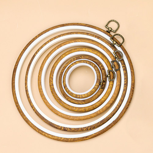 复古绷子绣圈框架展示椭圆形装饰