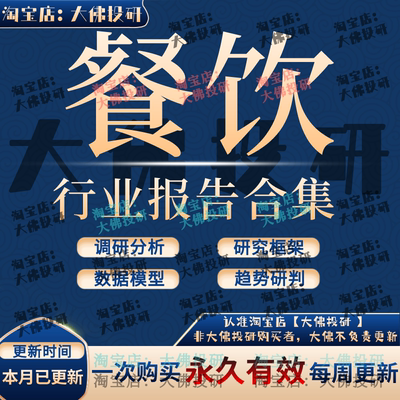 2024餐饮行业市场发展研究分析报告餐饮连锁店大数据消费前景趋势