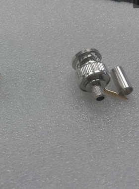 全铜BNC视频插头 冷压Q9射频头 免焊RG58监控插头 接50-3 75-3线