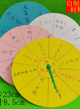 科学创意小转盘自己做幼儿园活动游戏大转盘材料包也可做时钟教具