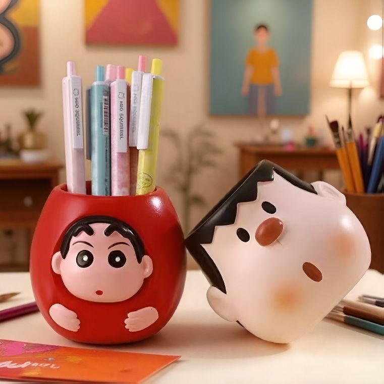 创意胖虎笔筒儿童防摔收纳