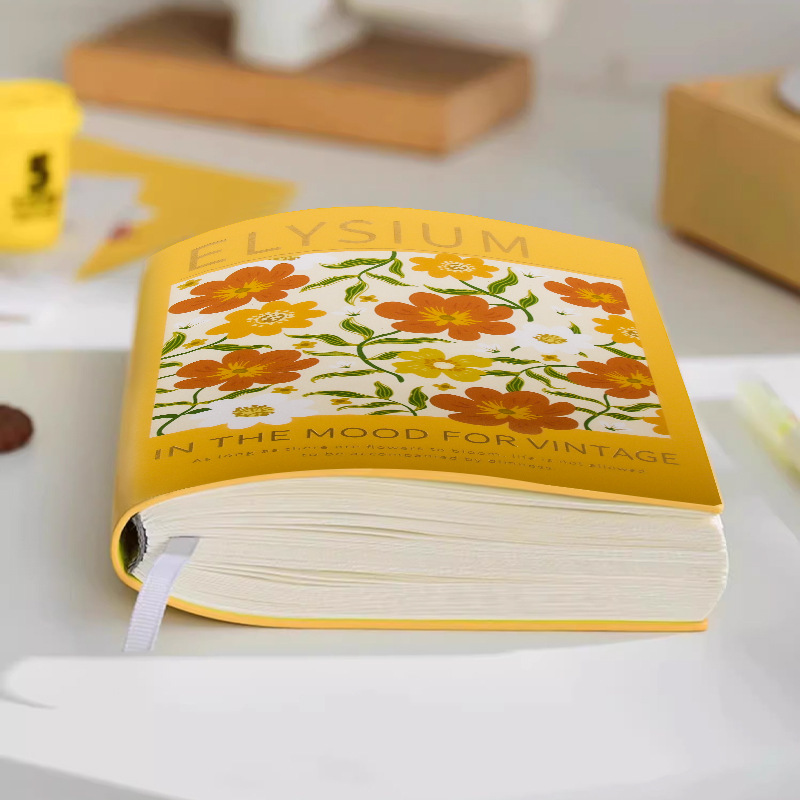 ins风油画皮面手帐本集章册