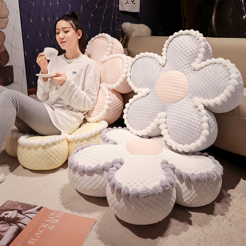 坐垫地上榻榻米蒲团客厅卧室花朵坐墩阳台飘窗抱枕懒人沙发屁垫