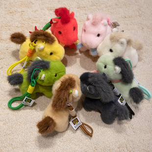 2026马年吉祥物小马挂件生肖马玩偶书包背包钥匙扣挂件毛绒玩具