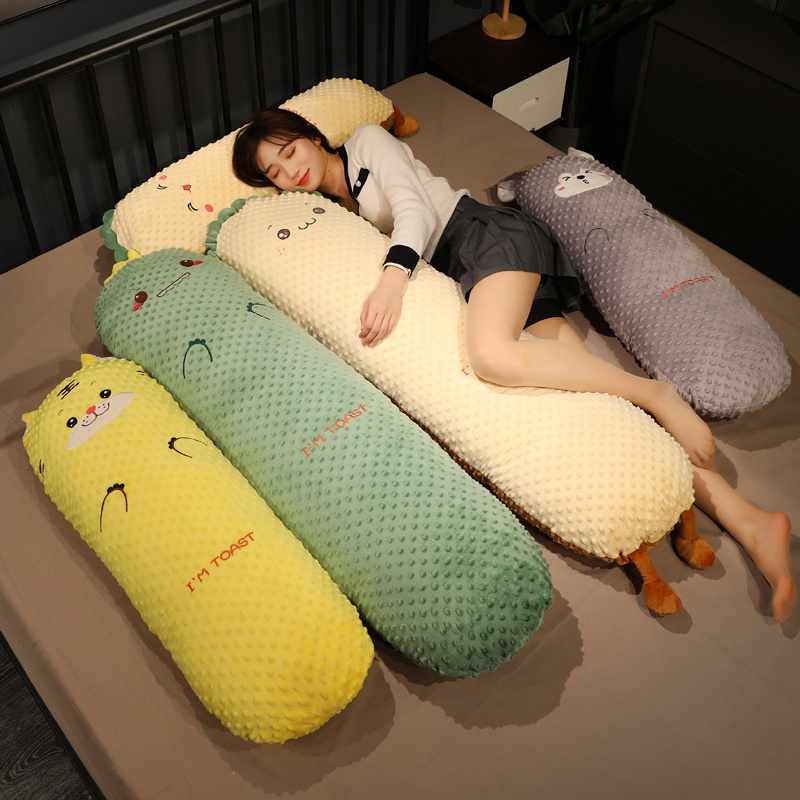 卡通恐龙长条抱枕睡觉夹腿陪你睡