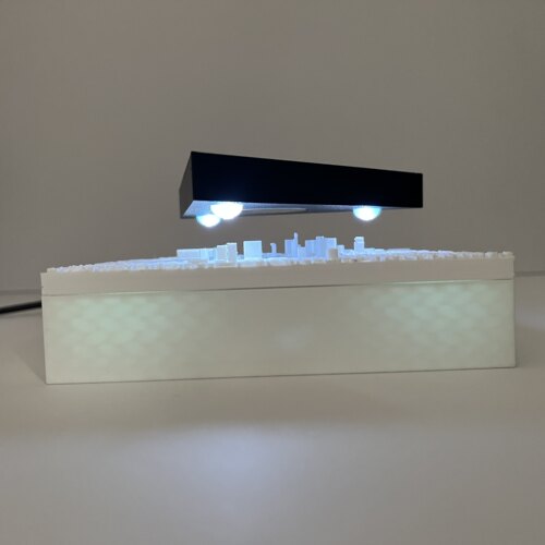 磁悬浮UFO目击凤凰城TR3B飞行器51区S4空军基地3D打印潮玩