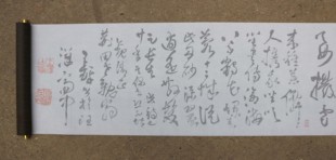 草书王铎秋兴八首水写布 毛笔书法清水万次练字帖