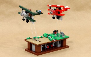 LEGO乐高MOC飞机追击Pursuit of Flight竞速飞35702积木61礼物