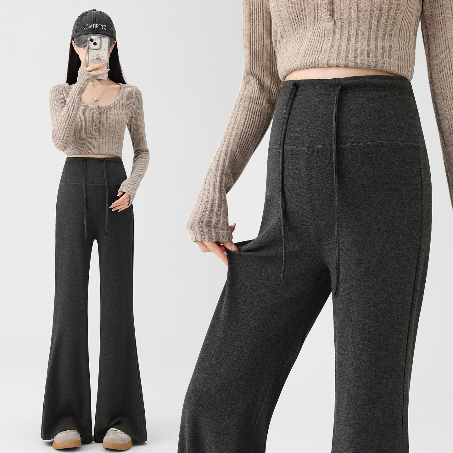 孕妇裤子秋冬加绒款外穿2025新款秋季长裤不勒肚子冬装孕妇喇叭裤,孕妇装/孕产妇用品/营养,孕妇休闲裤,淘宝优惠券,粉丝福利购,淘宝优惠卷