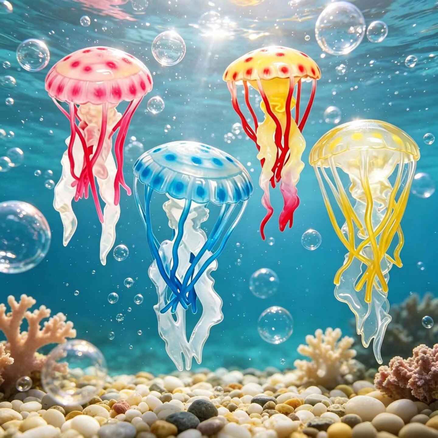 仿真软胶水母海洋生物模型