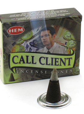 印度进口HEM CALL CLIENT财富香塔香锥香家用净化空气熏香供奉