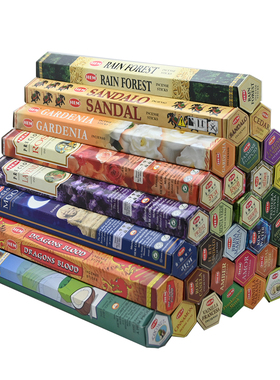 进口正品HEM印度香薰檀香线香安神室内家用净化空气熏香天然持久