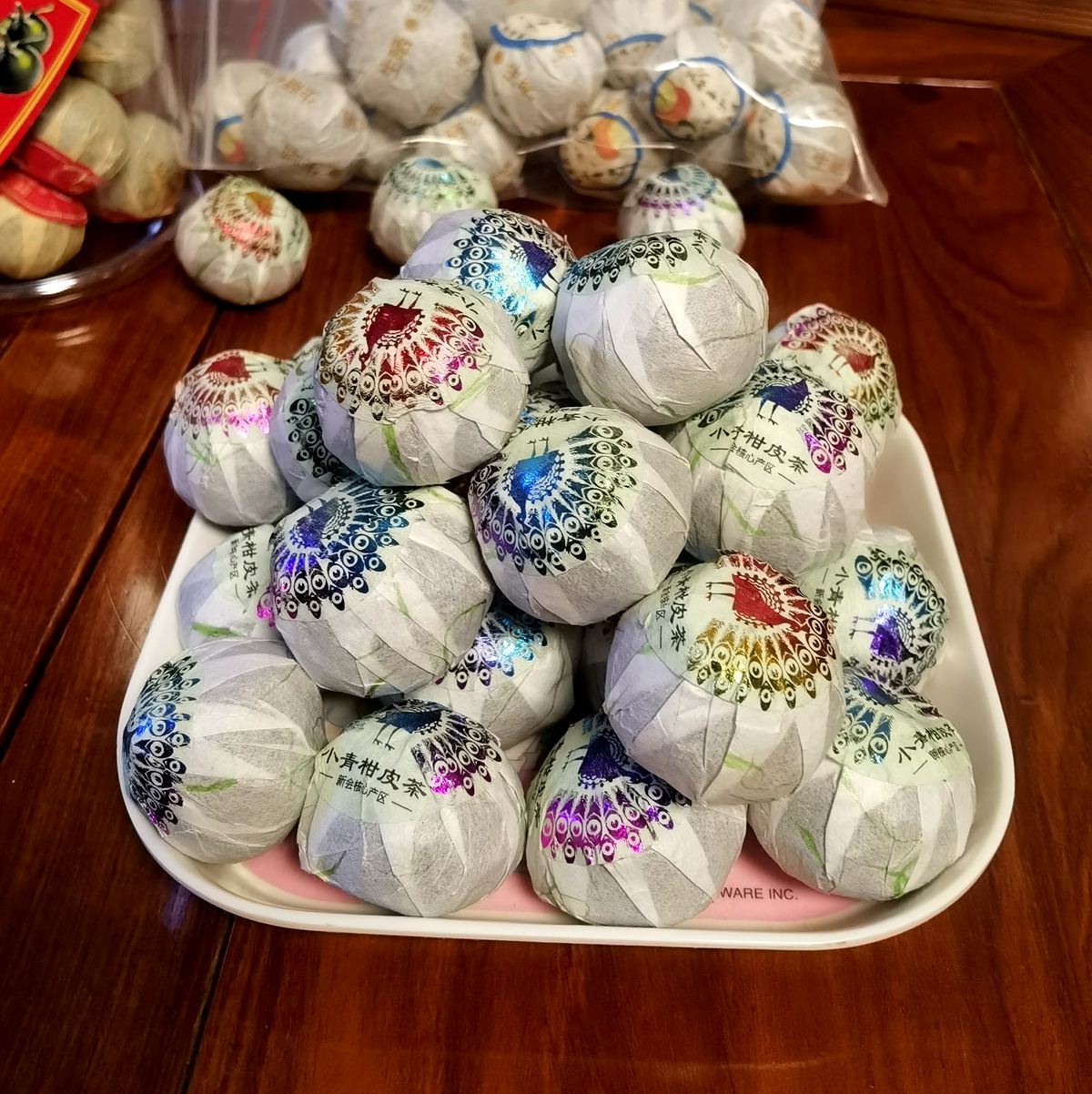 新会小青柑普洱茶清雅香型自然晒