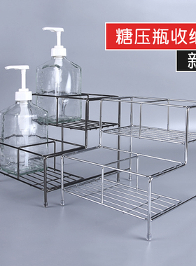 咖啡厅收纳整理架糖压瓶架子四瓶六瓶糖压瓶架糖浆展示架咖啡架