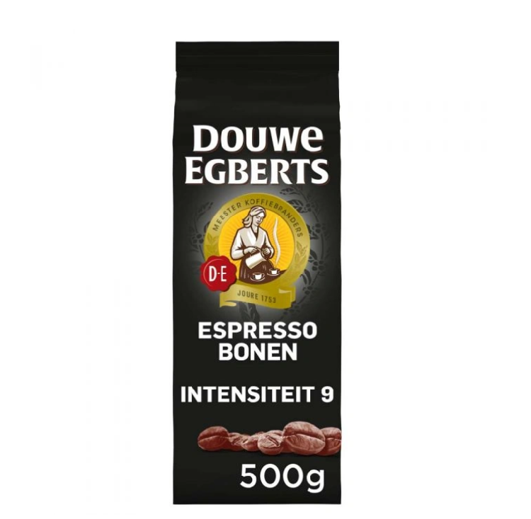 荷兰douwe egberts黑色包装espresso意式咖啡豆 500g/袋