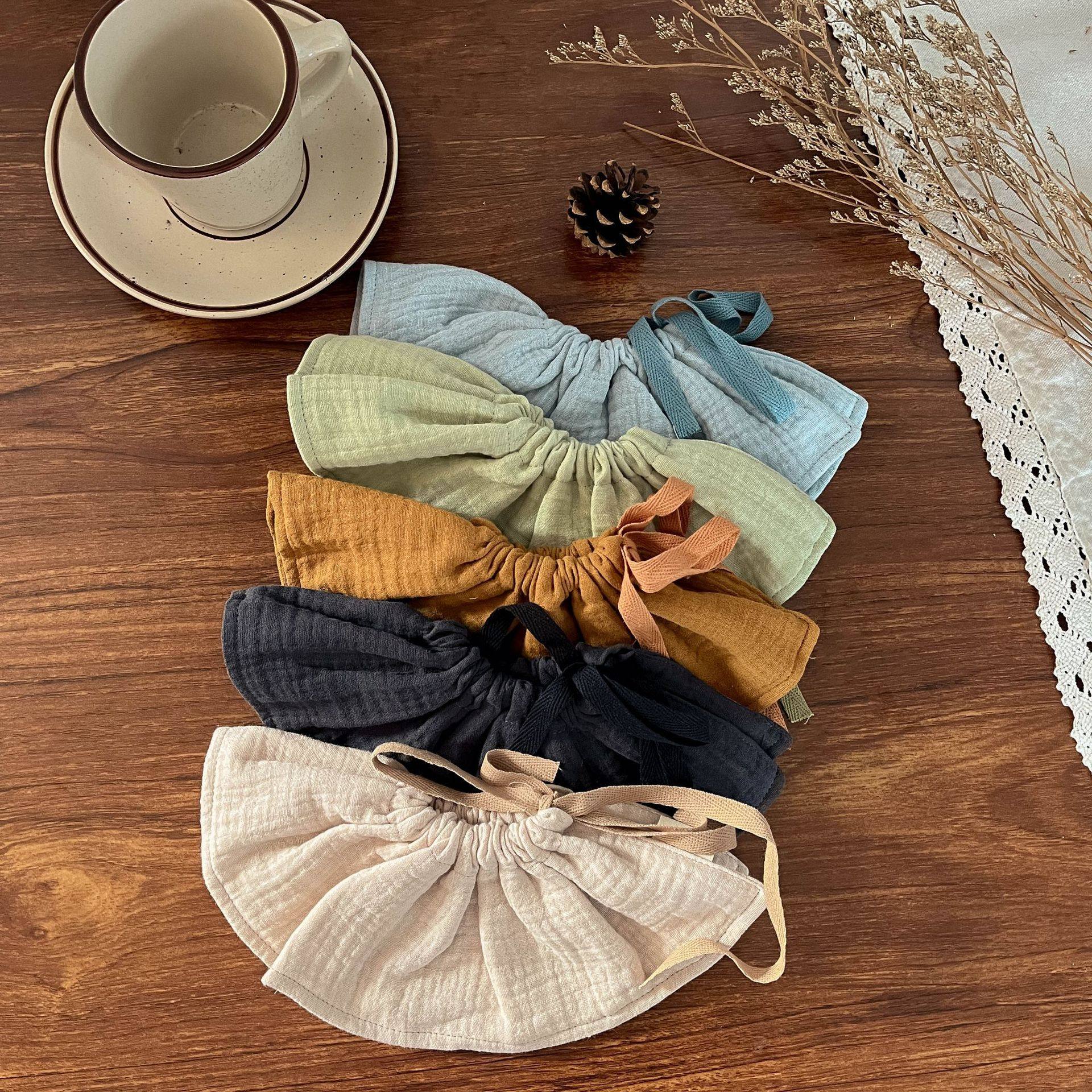 新款宝宝围兜韩版ins纯色围嘴婴儿口水巾纱布棉婴幼儿饭兜防吐奶,婴童用品,口水巾,淘宝优惠券,粉丝福利购,淘宝优惠卷