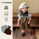 背带背心T两件套夏装 韩范痞帅小男童装 帅气时髦工装 薄款 周岁 夏季
