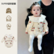 背带三件套巨好看秋装 小月龄女宝宝早秋穿搭洋气套装 韩系时髦开衫