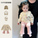 分体两件套时尚 洋气婴幼儿针织开衫 百搭秋 外穿韩版 一岁宝宝秋套装
