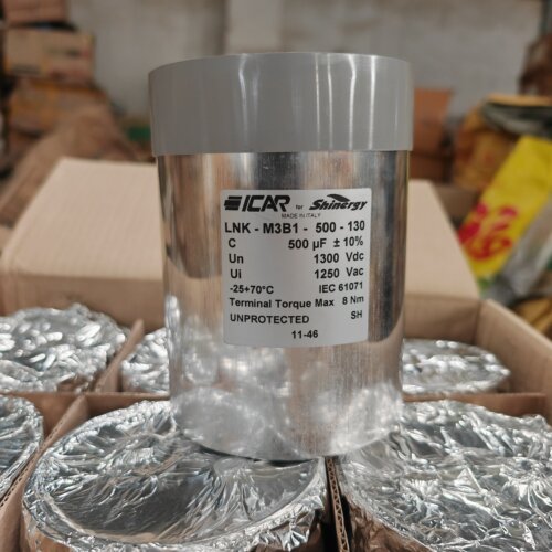 意大利ICAR 1300vdc 500uf 1250vac 高压大电流薄膜电容80a