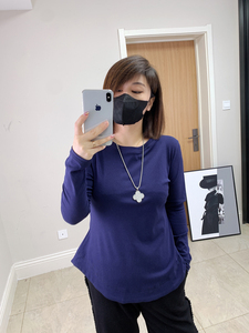 小细腰 大码女装秋装新款胖mm2023年显瘦打底衫长袖t恤上衣小衫