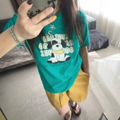 t恤上衣半袖 大码 打底 新款 短袖 女装 胖mm显瘦宽松2025年春夏装