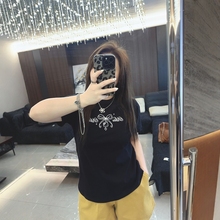 大码女装春夏装新款2025年显瘦宽松遮肉胖mm短袖t恤半袖上衣打底