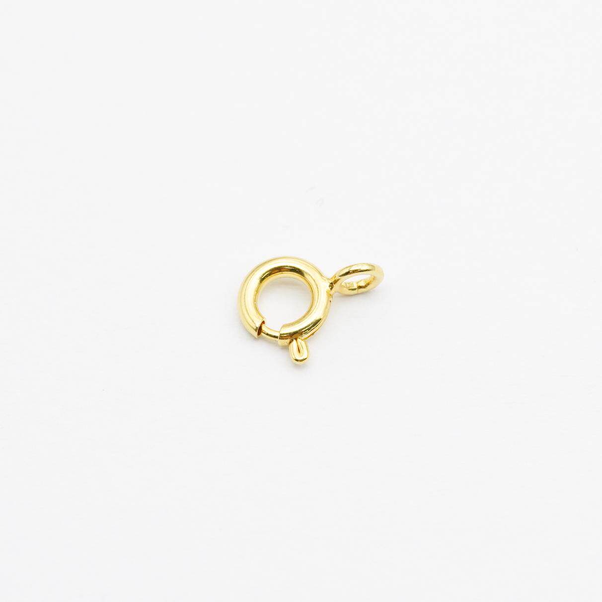 18k金弹簧扣配件（5.5mm）【WT0131】不脱模 - 实物图