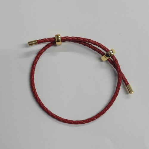 双向可调节本命年红皮绳耐用手绳