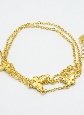 【店铺专属】18k金蝴蝶项链轻奢小众设计高级感【WT0339】不脱模