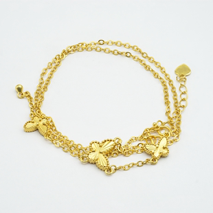 WT0339 18k金蝴蝶项链轻奢小众设计高级感 不脱模 店铺专属