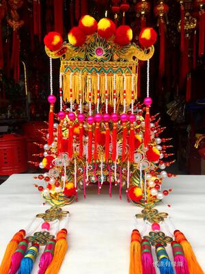 纯铜妈祖娘娘帽凤冠霞帔女皇帽三凤冠京剧帽子戏曲唱戏神明帽冠铜