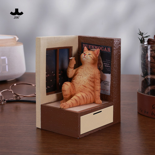 JXK窗边的哲学猫治愈橘猫咪