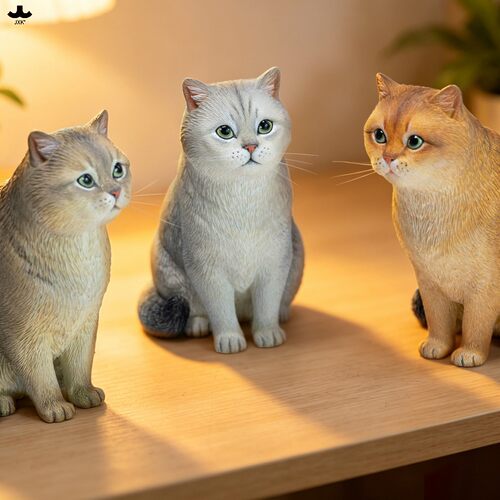 预售JXK382英国短毛猫手办摆件