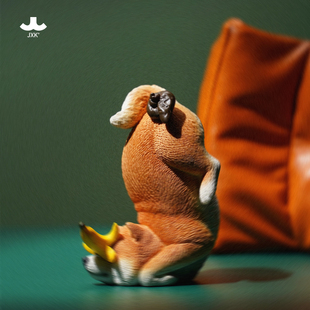 JXK 1/6扑街柴犬搞怪仿真动物小狗周边玩具手办车载摆件车饰玩偶