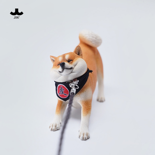 JXK1/6叛逆的柴犬手办仿真动物模型小狗周边潮玩车载装饰摆件玩偶