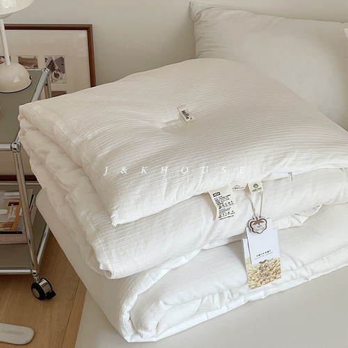 纯棉四季款华夫格被子大豆纤维