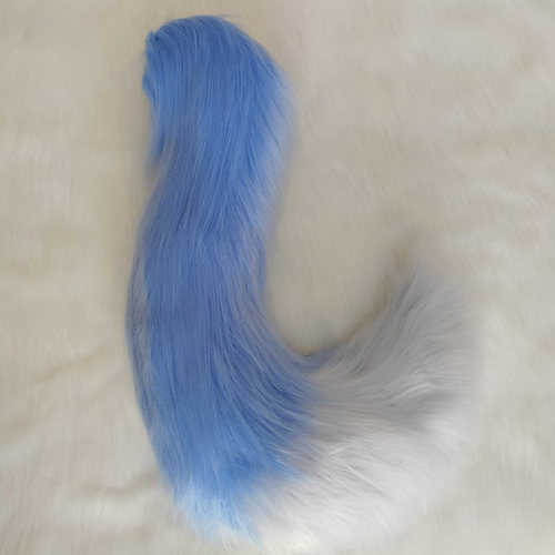 兽装尾巴福瑞furry长毛猫尾虎尾狼狐狸尾巴COS道具毛茸茸大号尾巴