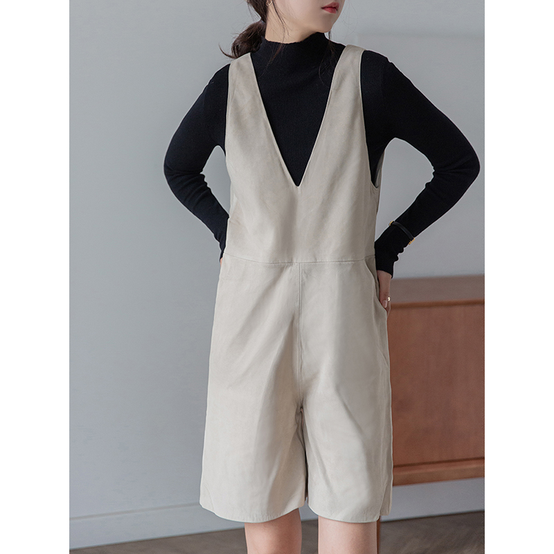 中高腰五分短裤背心款