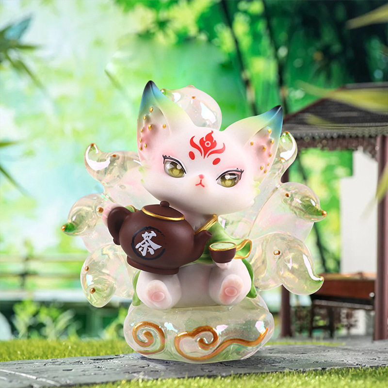 才艺小狐仙盲盒手办潮玩公仔家居桌面装饰小摆件创意古风文创萌瑶