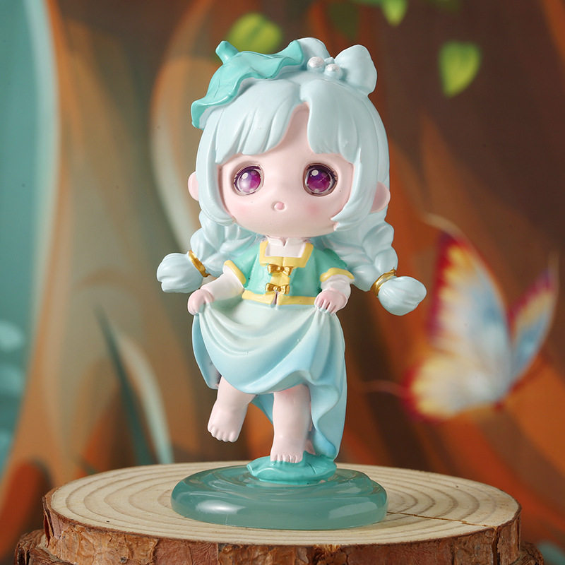 时遇春风幸运盲盒摆件创意惊喜开盒家居桌面装饰潮玩国潮古风萌瑶