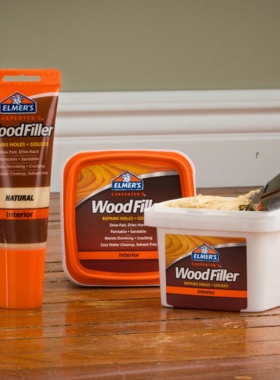 美国进口Elmers牛头胶埃尔默木工填缝剂腻子学生木工胶艾默思填充