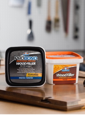 美国牛头胶elmers艾默思木材修补腻子木器木门木工木地板填缝剂