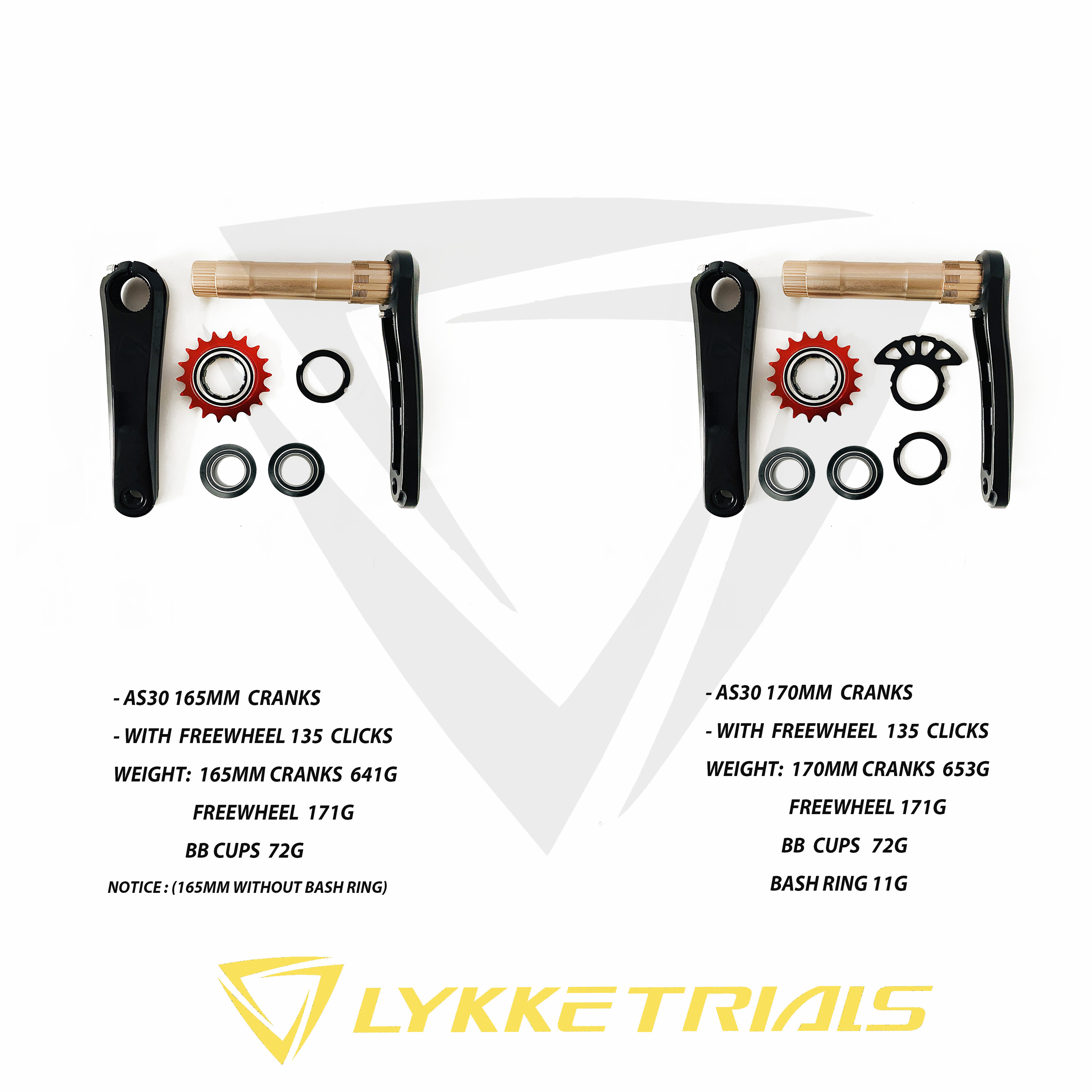 lykketrials一体传动攀爬曲柄