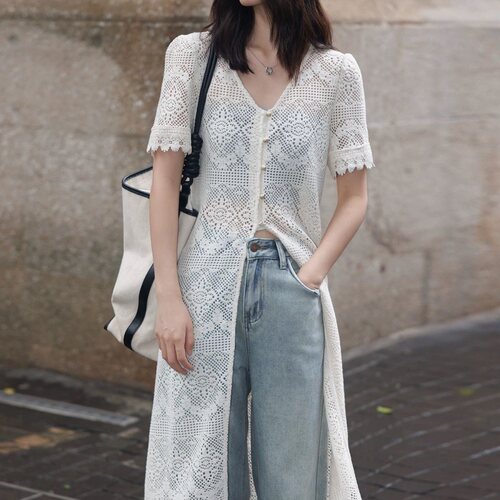 防晒衣女中长款夏2025新款短