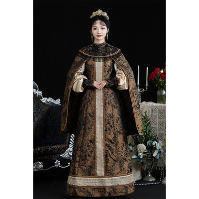 莫奈的睡莲复古连衣裙