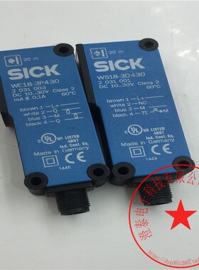 SICK传感器WE18-3P430 2031003/WS18-3D430 2031001 功能包好现货