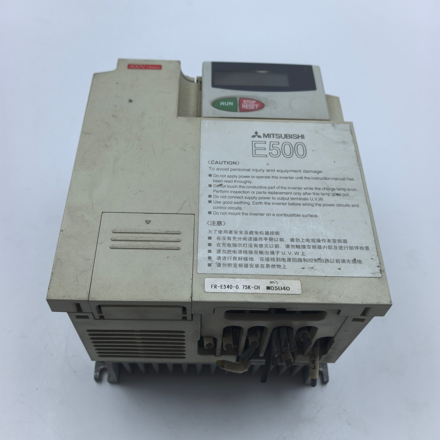 三菱E500变频器FR-E540-0.75K-CH