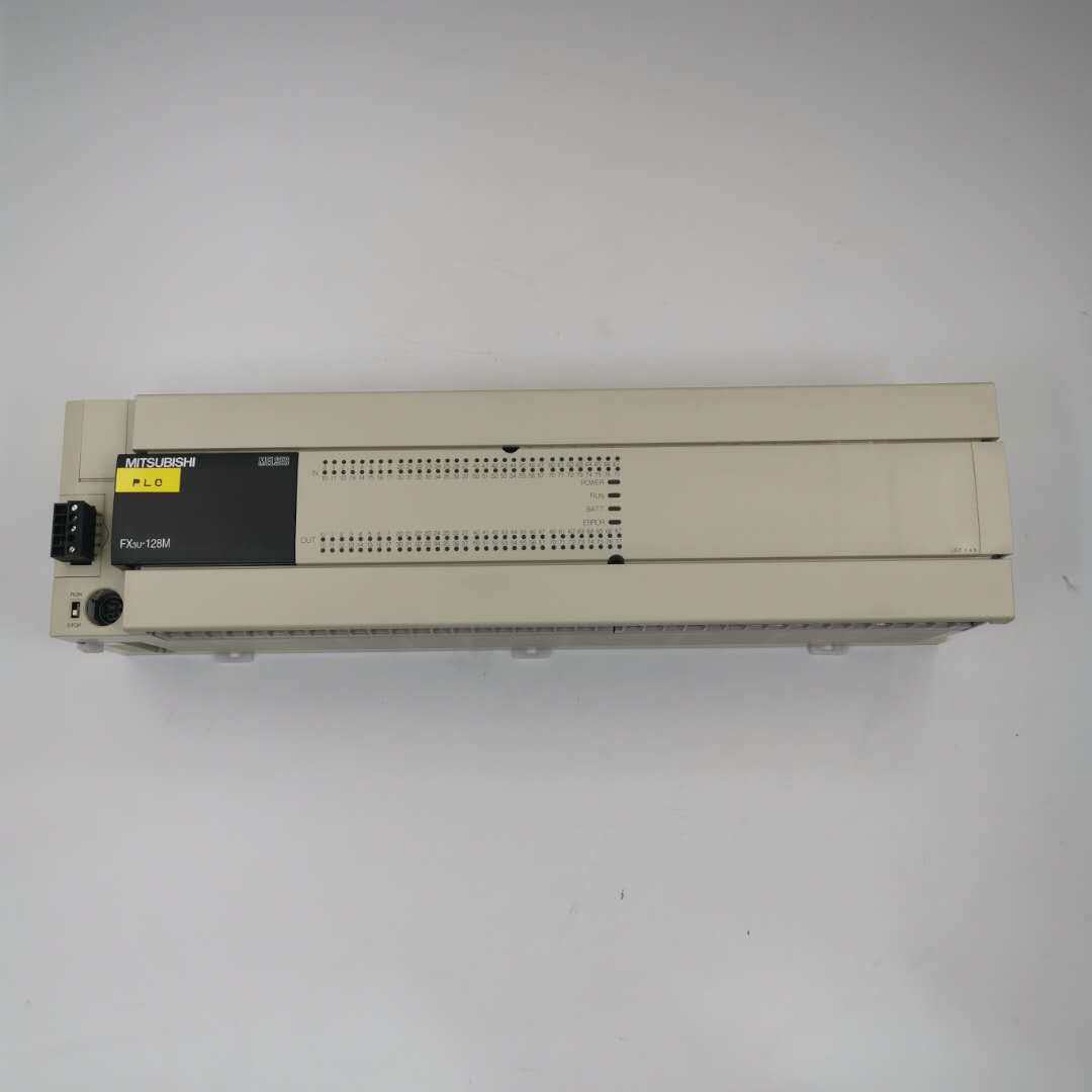 拆机成色好三菱PLC控制器FX3U-128MT/ES-A带485-BD模块功能包好